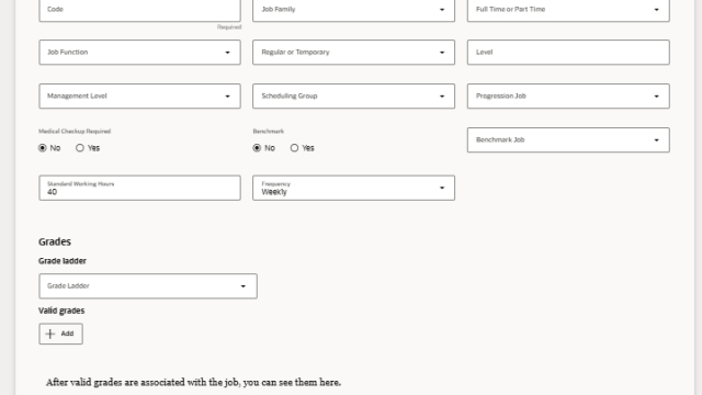 Create a Job in Oracle Fusion
